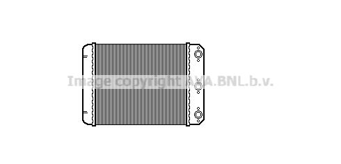 AVA QUALITY COOLING Теплообменник, отопление салона MS6107